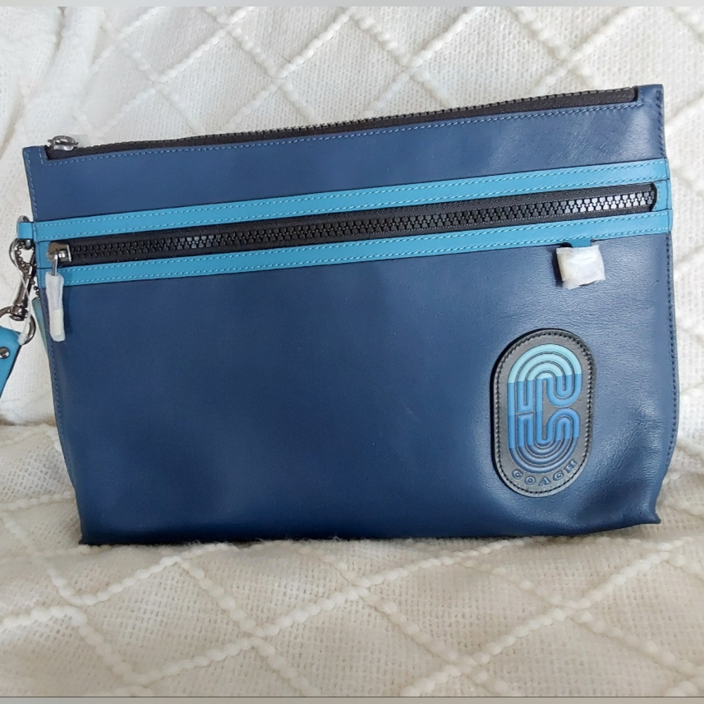 Coach Carryall Pouch In Colorblock - Picture 1 of 10